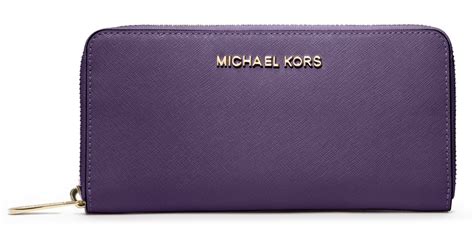 michael kors purple continental wallet|michael kors saffiano wallet black.